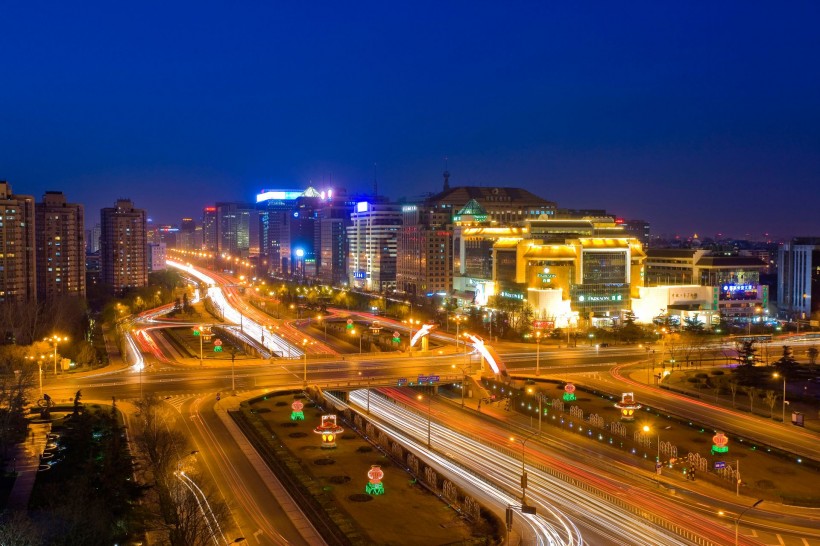 北京西二环复兴门夜景图片(6张)