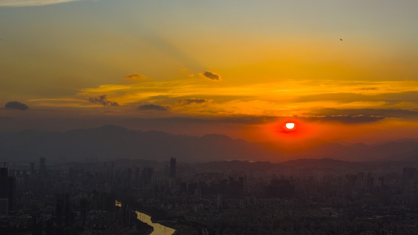 福建福州夕阳风景图片(9张)