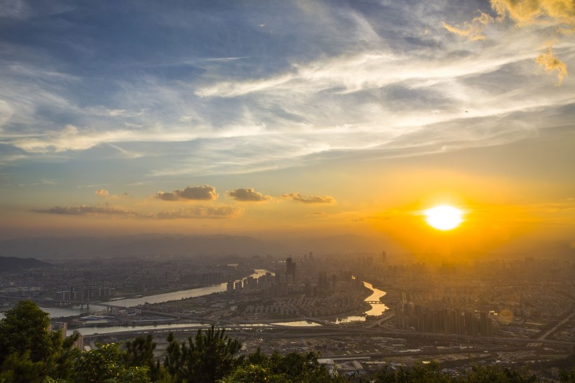 福建福州夕阳风景图片(9张)