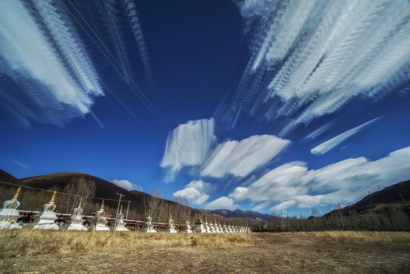 川西高原绚丽天空图片(13张)