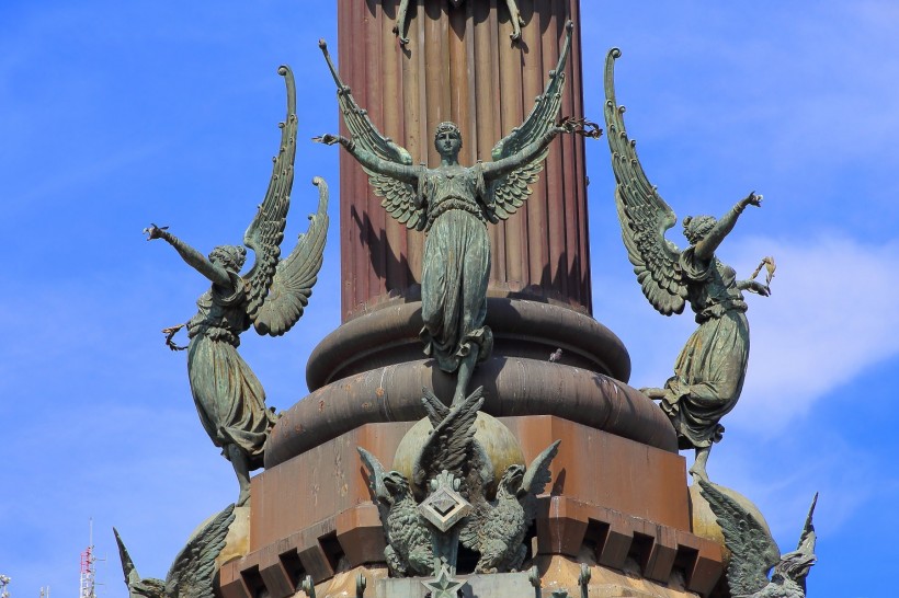西班牙巴塞罗那哥伦布纪念广场风景图片(10张)