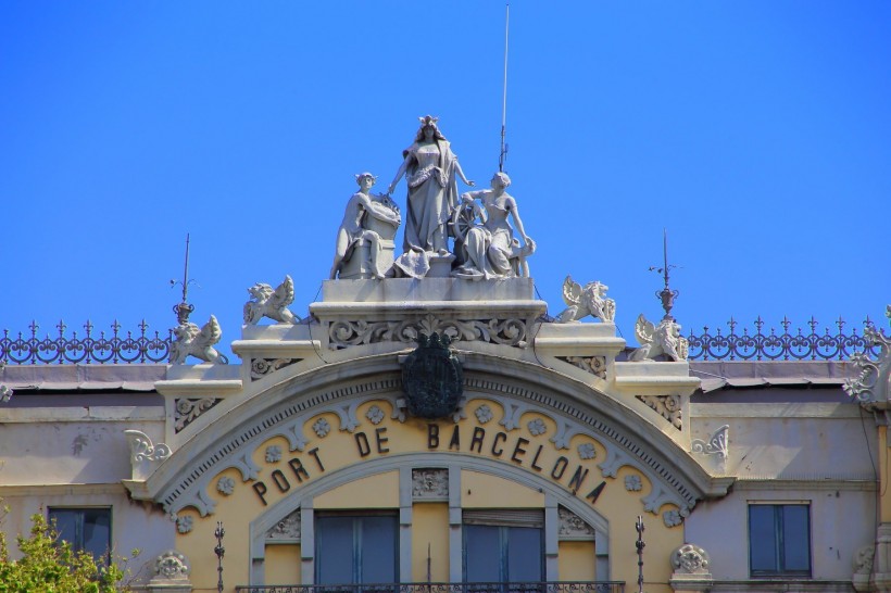 西班牙巴塞罗那哥伦布纪念广场风景图片(10张)