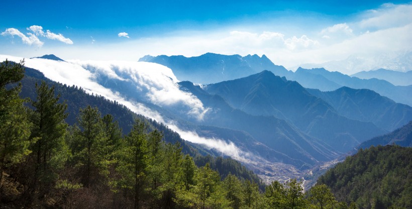 青藏贡嘎雪山风景图片(10张)