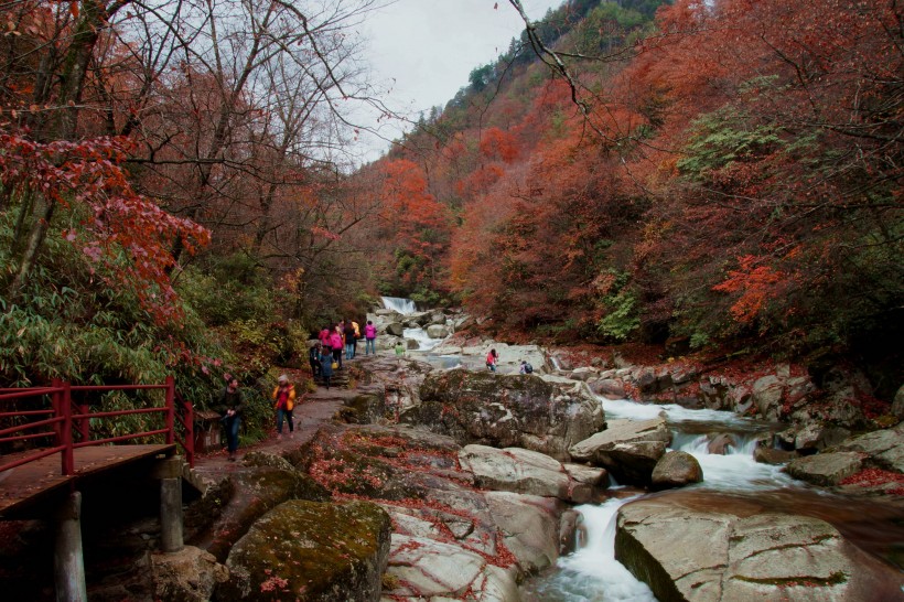 四川光雾山红叶风景图片(28张)