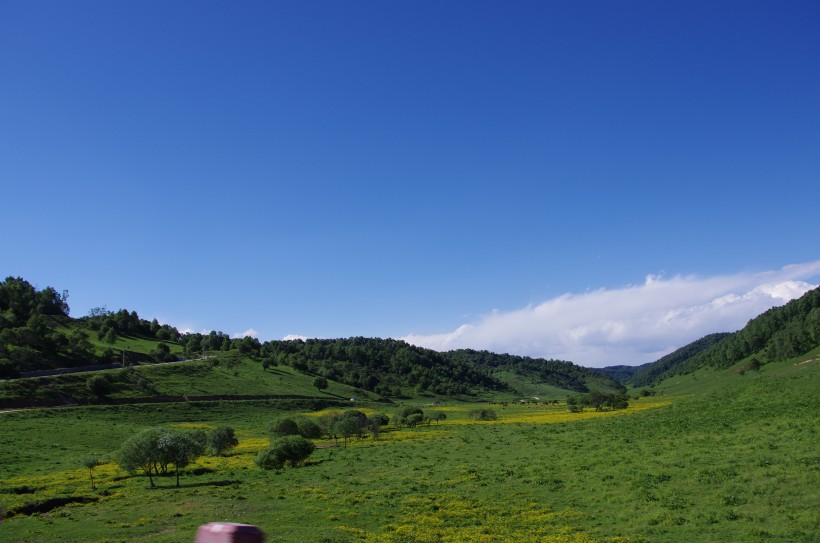 陕西宝鸡关山草原风景图片(13张)