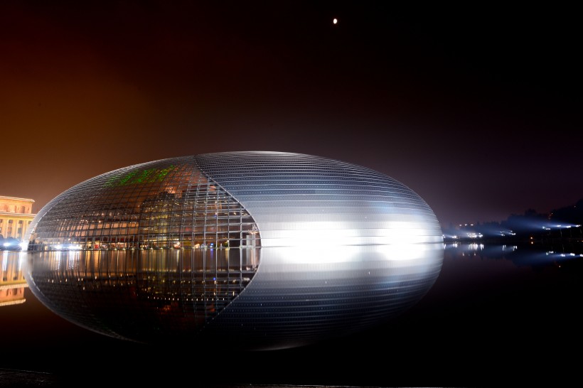 北京国家大剧院夜色图片(13张)