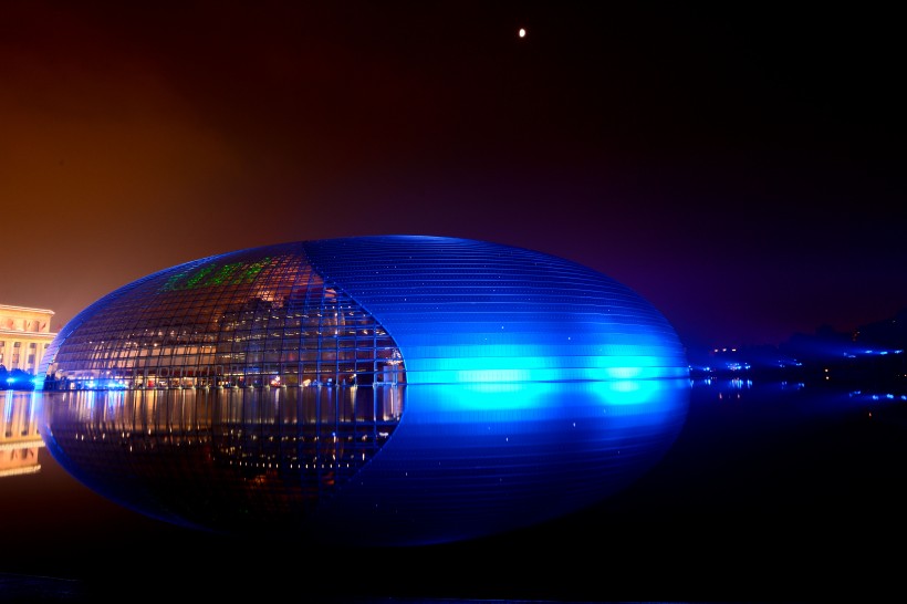北京国家大剧院夜色图片(13张)
