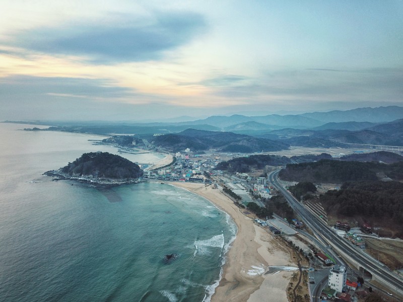 韩国海水浴场风景图片(9张)