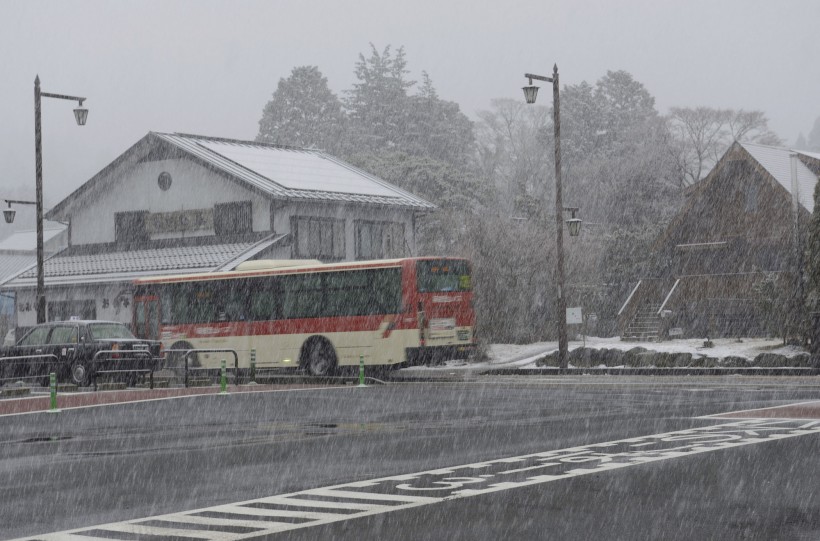 雪中箱根风景图片(11张)