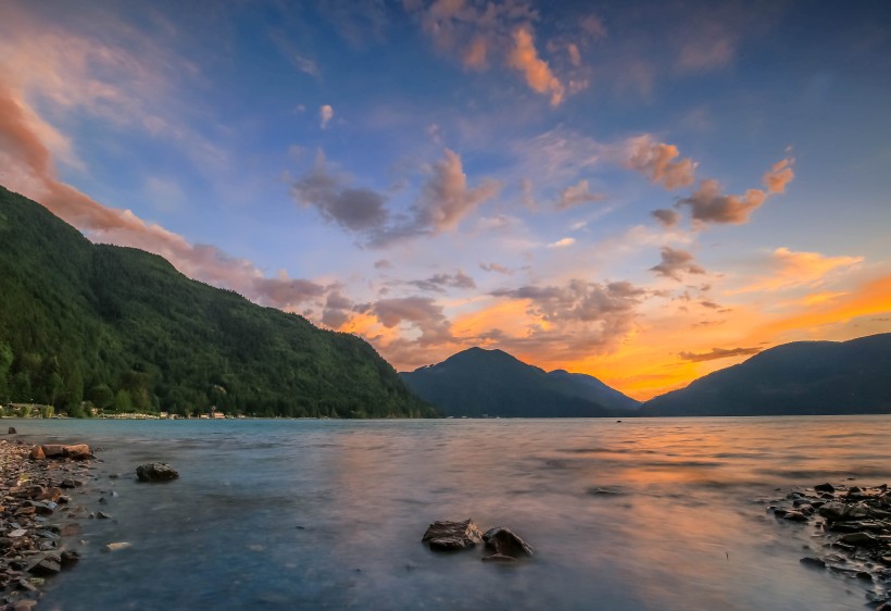 加拿大温哥华哈里森湖风景图片(12张)