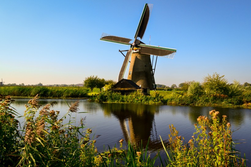 荷兰风车景色图片(10张)