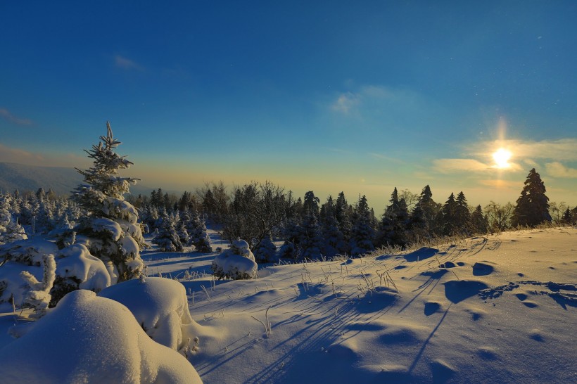 吉林延吉和龙老岭雪景图片(14张)