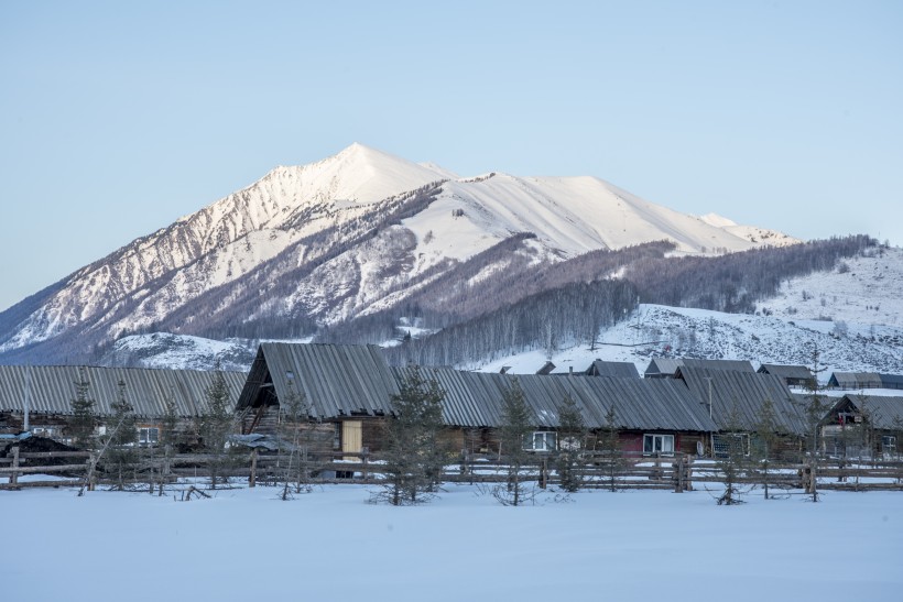 新疆禾木冬季雪景图片(17张)