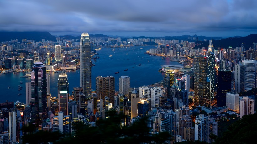 璀璨的香港夜景图片(7张)