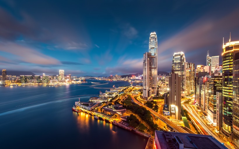 璀璨的香港夜景图片(7张)