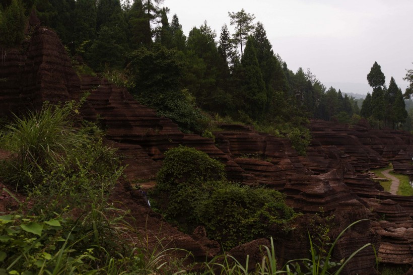 湖南古丈红石林风景图片(17张)