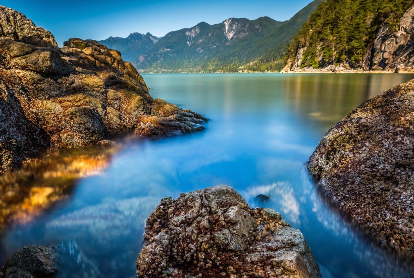 加拿大马蹄湾海边风景图片(9张)