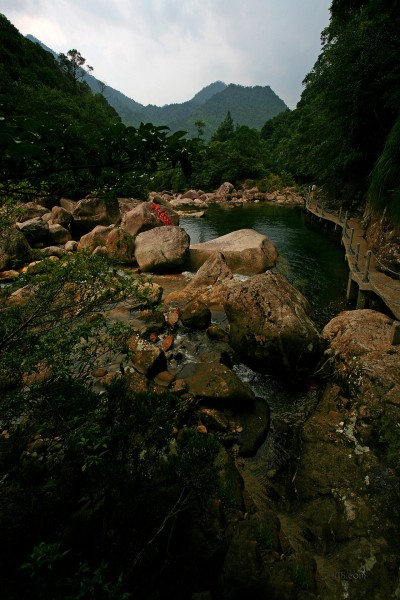 福建大安源黄冈山大峡谷风景图片(20张)