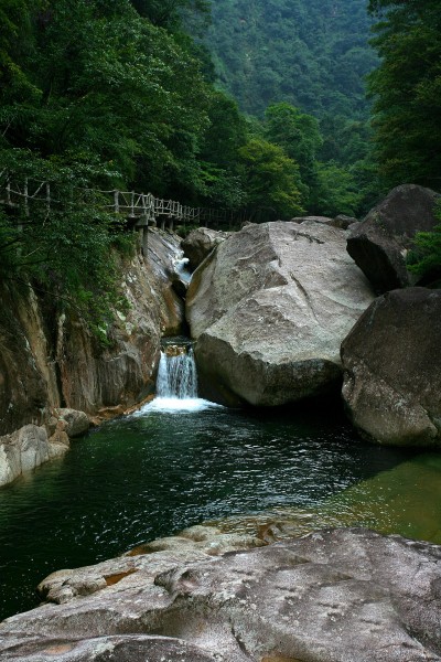 福建大安源黄冈山大峡谷风景图片(20张)