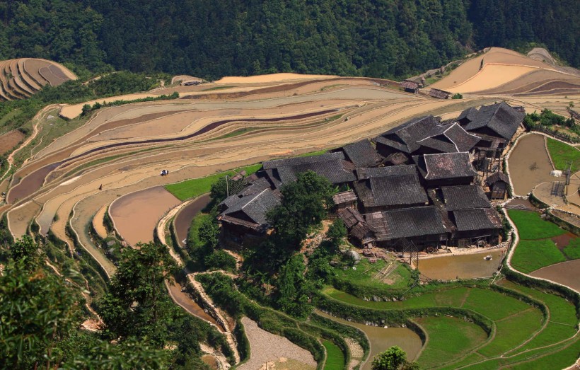 贵州加榜梯田风景图片(20张)