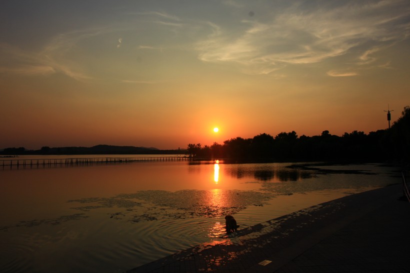 江苏无锡蠡湖夕阳风景图片(8张)