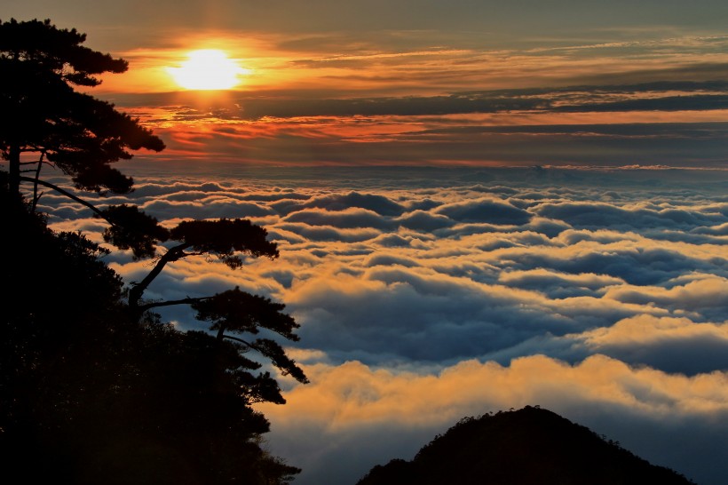 江西三清山日出风景图片(13张)