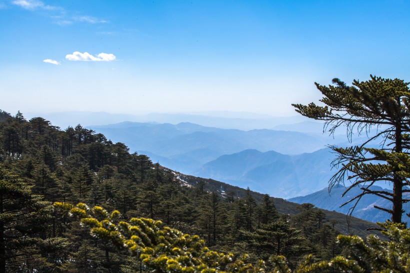 云南轿子雪山风景图片(15张)