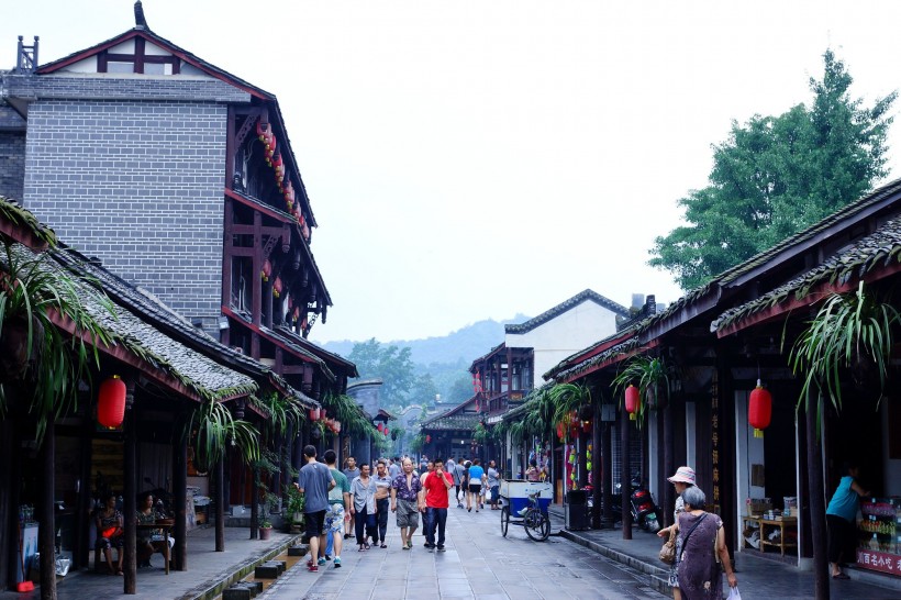 四川街子古镇风景图片(11张)