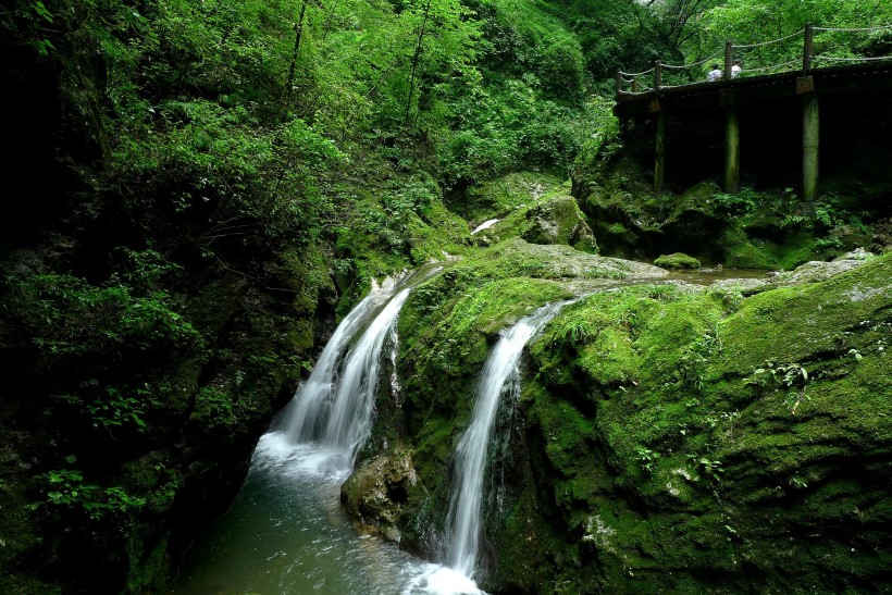 陕西商洛金丝大峡谷风景图片(20张)