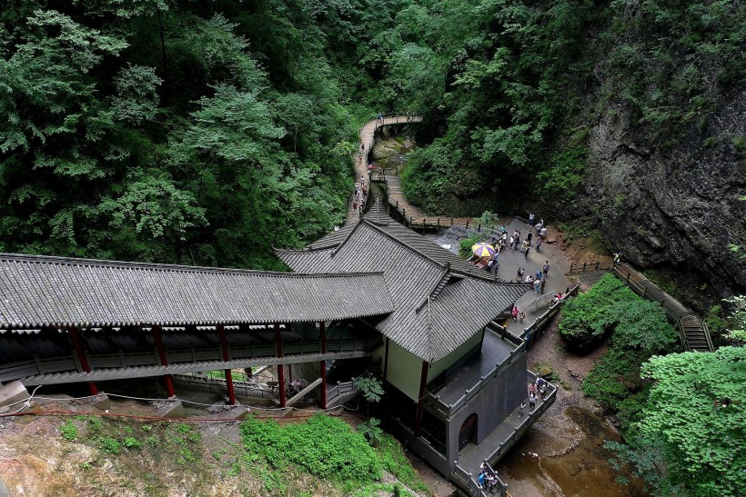 陕西商洛金丝大峡谷风景图片(20张)