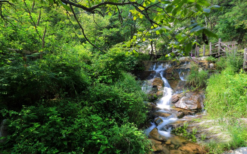 山东济南九如山瀑布群图片(34张)