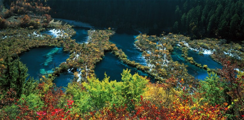 四川九寨沟景色图片(31张)