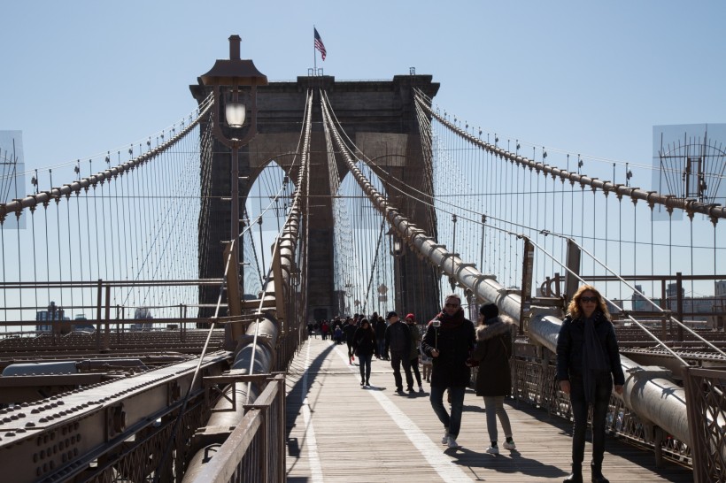 美国纽约布鲁克林大桥风景图片(13张)