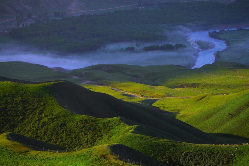 新疆库克苏河风景图片(11张)