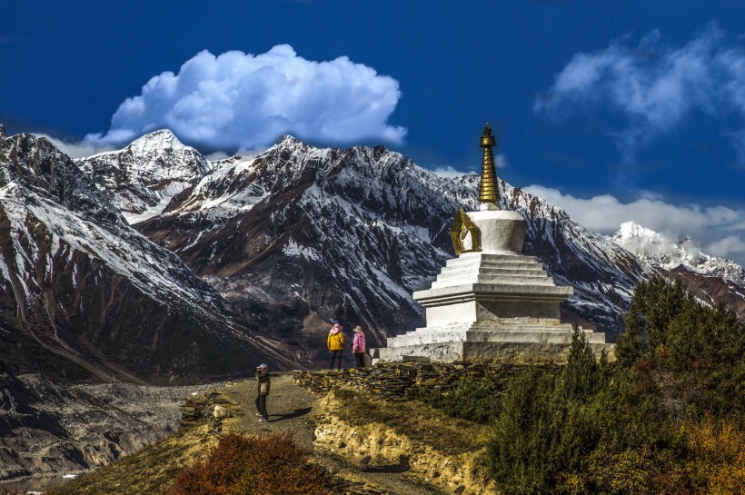 西藏来古冰川风景图片(11张)