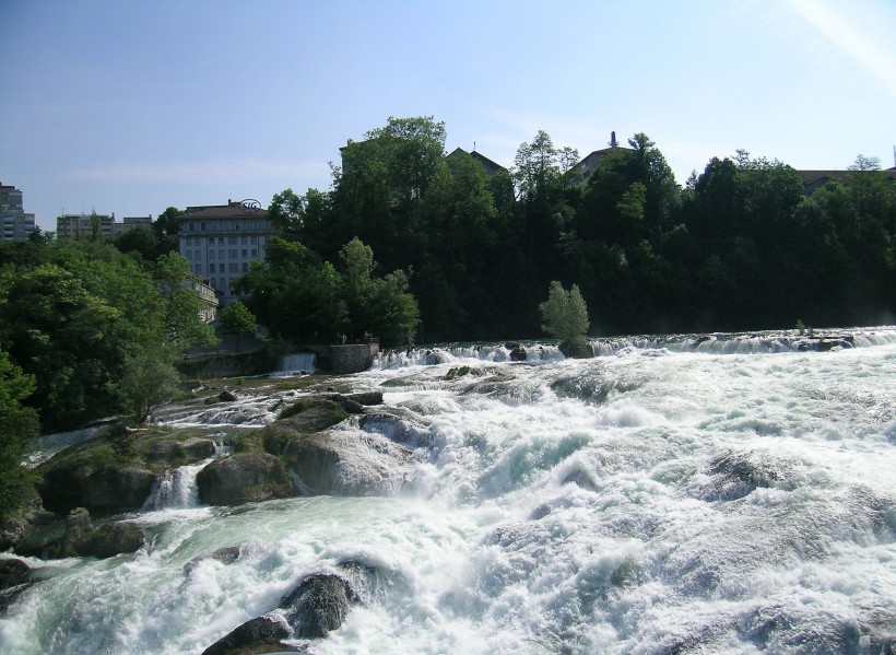 瑞士莱茵瀑布风景图片(8张)