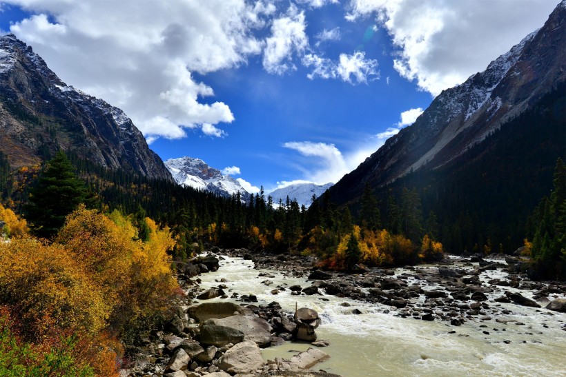 西藏拉萨河风景图片(5张)