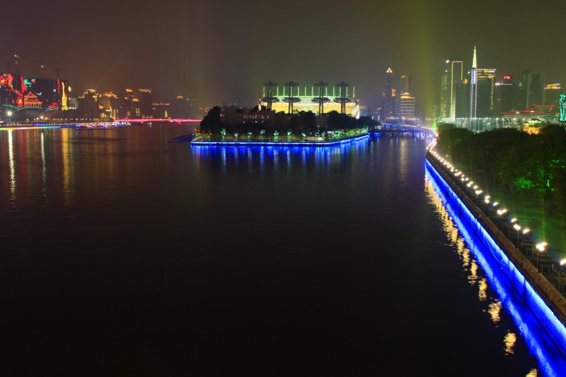 广东广州猎德桥夜景图片(14张)