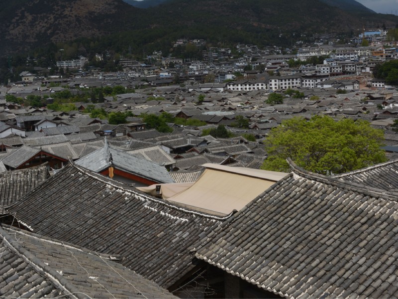 丽江古城俯瞰图片(9张)