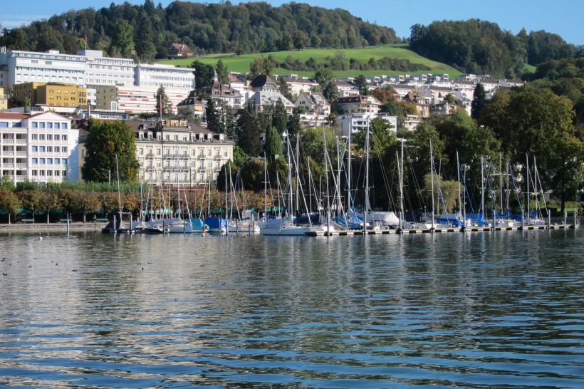 瑞士琉森湖风景图片(6张)
