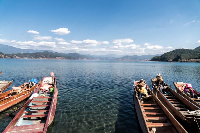 云南泸沽湖风景图片(9张)