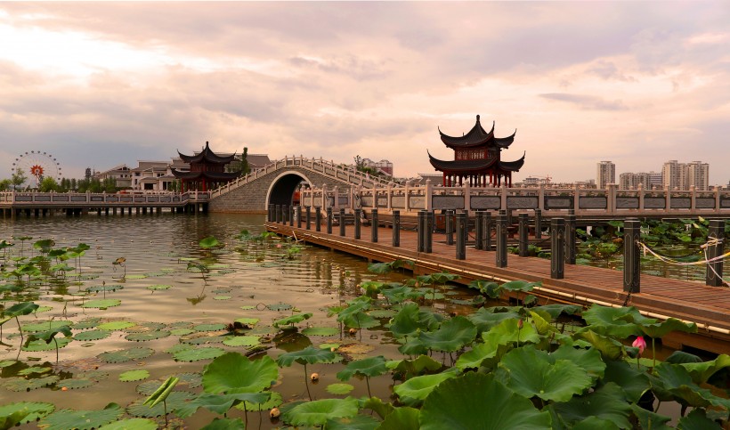 江西吉安庐陵文化生态园风景图片(12张)