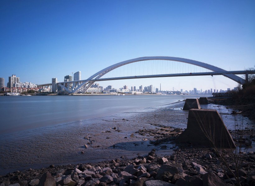 上海浦东卢浦大桥风景图片(5张)