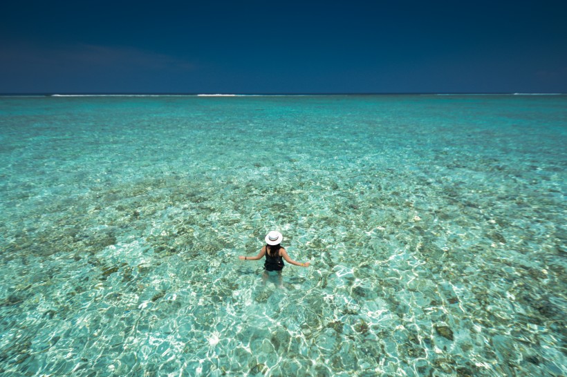马尔代夫共和国清澈见底的海水图片(13张)