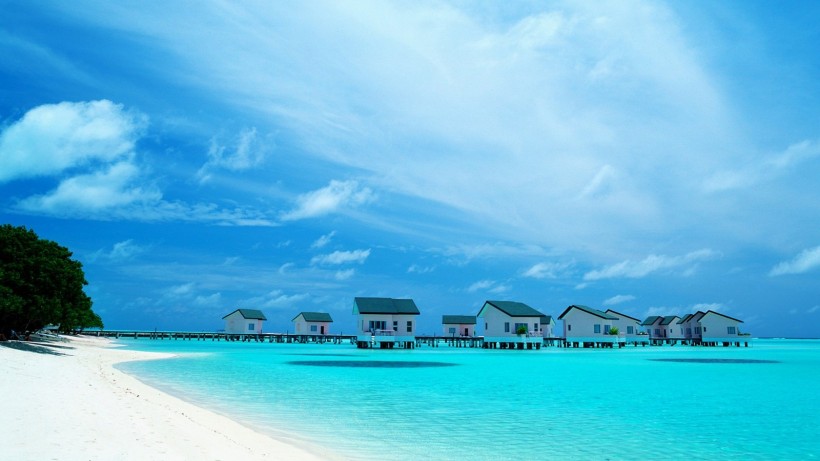马尔代夫海滩风景图片(13张)