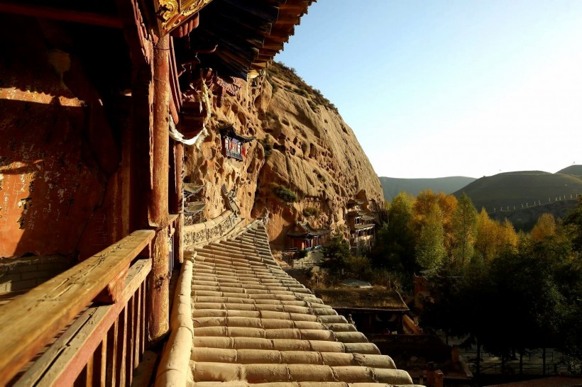 甘肃马蹄寺风景图片(12张)