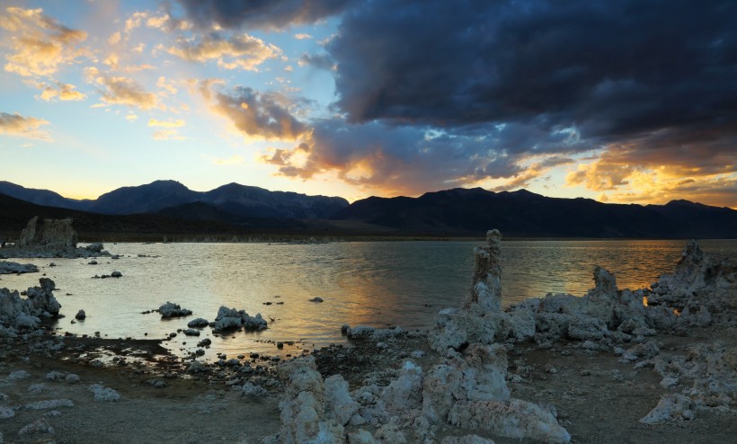 美国加州莫诺湖黄昏风景图片(13张)