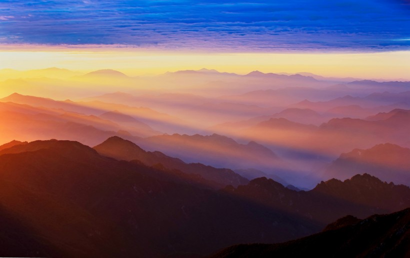 陕西太白山日出风景图片(20张)