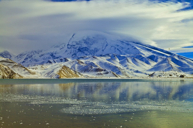 新疆慕士塔格峰风景图片(16张)