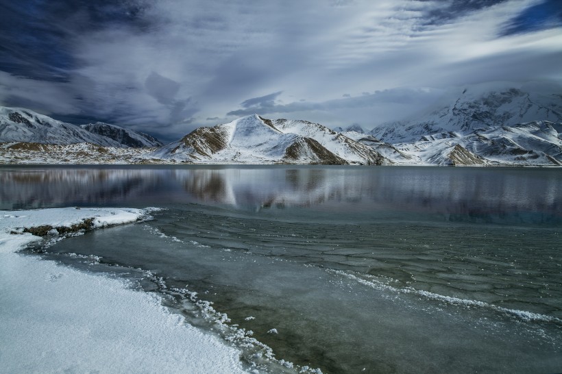 新疆慕士塔格峰风景图片(16张)